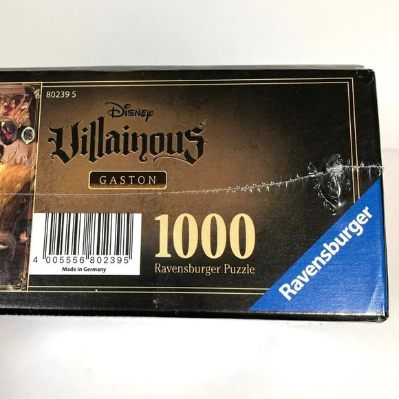 Ravensburger Disney Villainous 1000 Piece Jigsaw Puzzle, Gaston, New In‎ Box - Picture 5 of 5